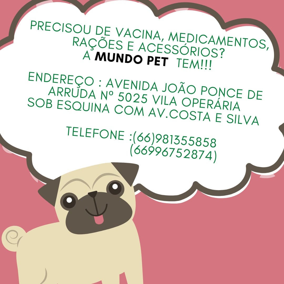 VETERINÁRIA E PET SHOP EM RONDONÓPOLIS - MT