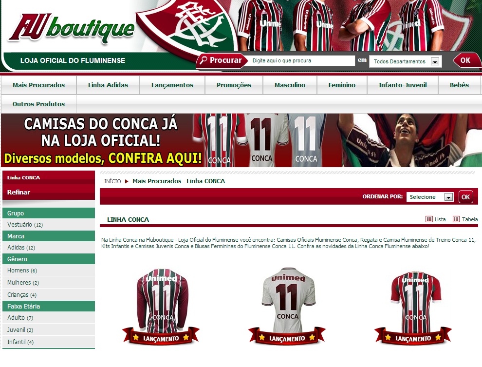 CAMISA OFICIAL DO FLUMINENSE EM PETROPOLIS - FLU BOUTIQUE - RJ