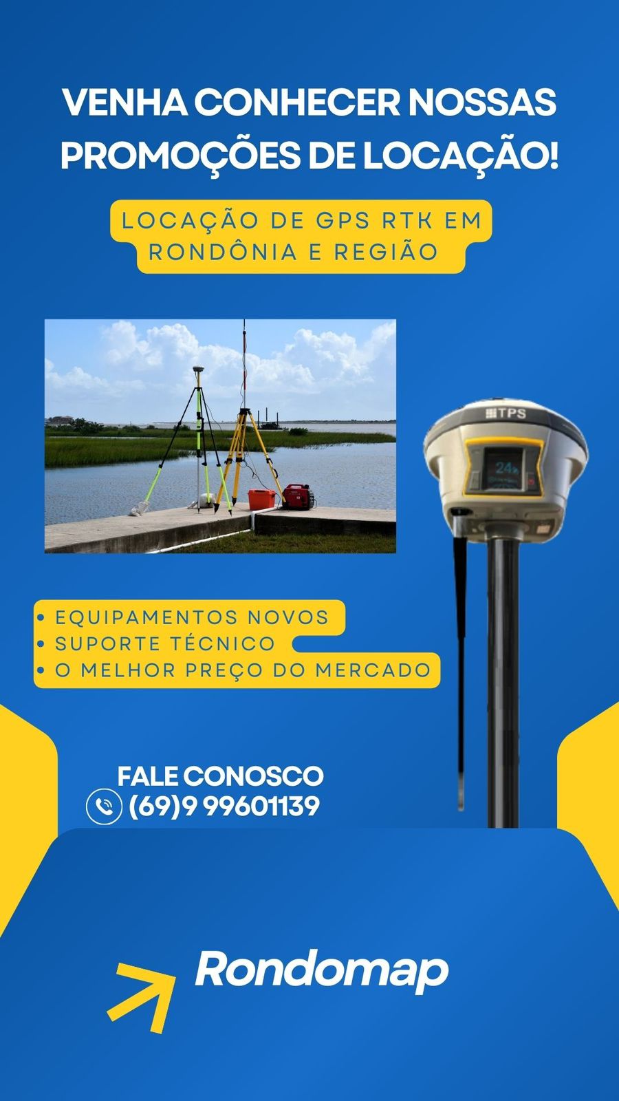 Equipamentos Topográficos em Porto Velho - RONDOMAP