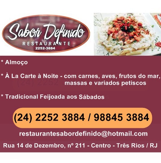 RESTAURANTE EM TRÊS RIOS