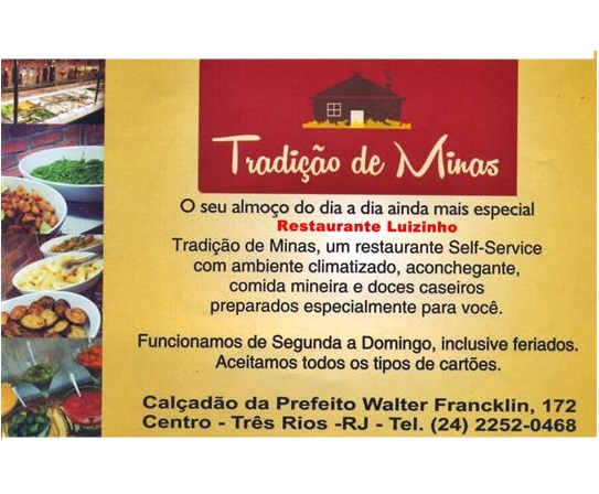 RESTAURANTE EM TRÊS RIOS