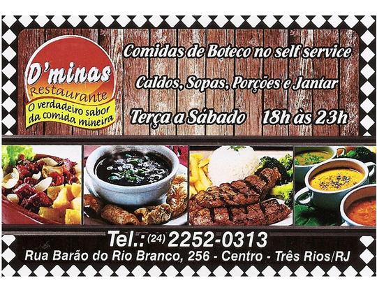 RESTAURANTE EM TRÊS RIOS