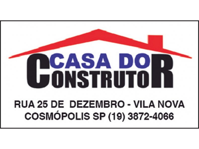 CASA DO CONSTRUTOR em Cosmópolis, São Paulo